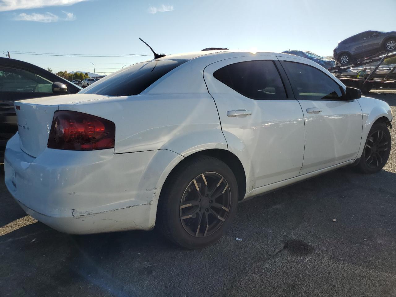 2014 Dodge Avenger VIN 1C3CDZAB2EN167187 Copart auction photo, front end damage thumbnail 3