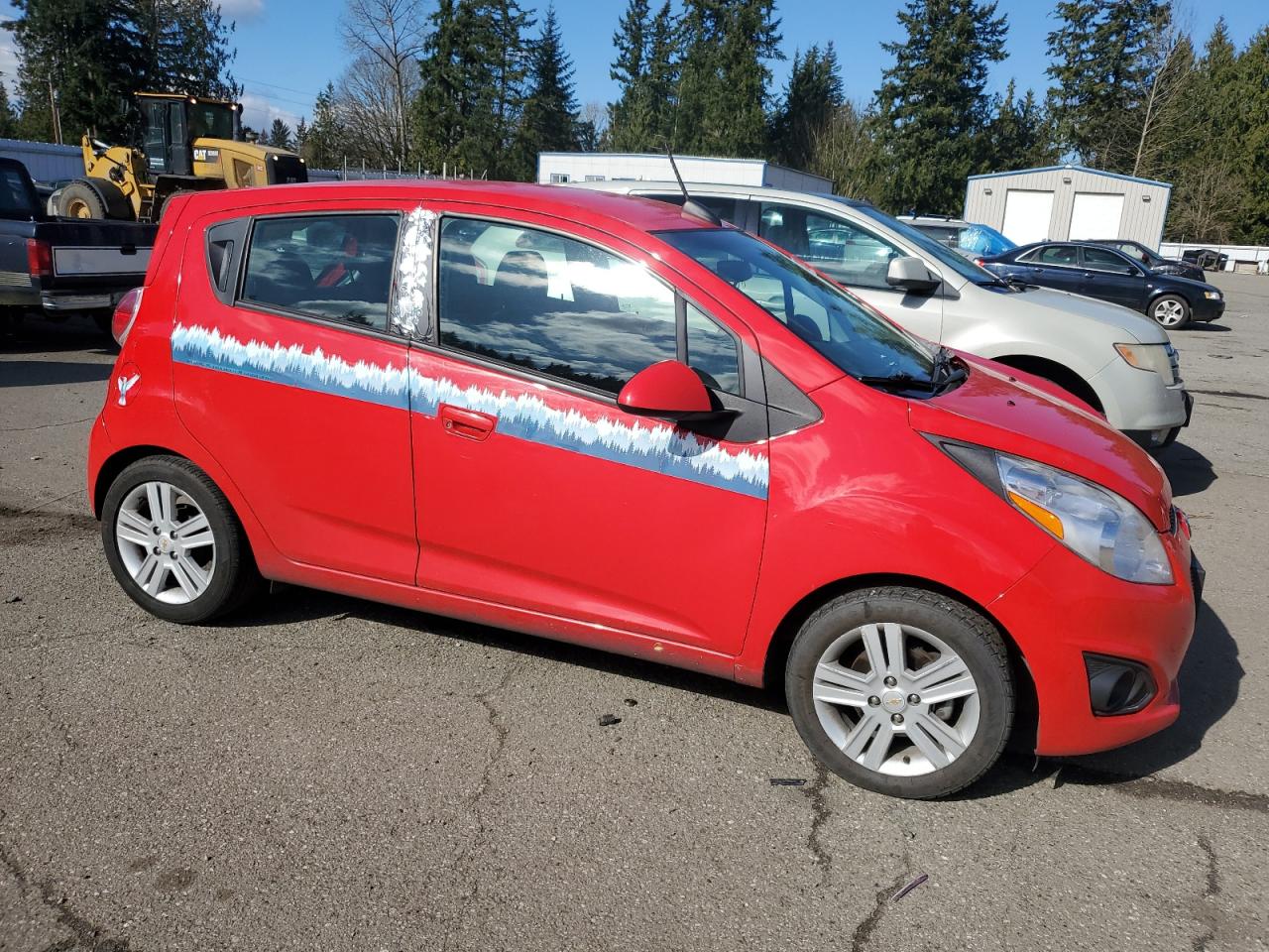 2015 Chevrolet Spark VIN KL8CB6S94FC810575 Copart auction photo, minor dent/scratches damage thumbnail 4