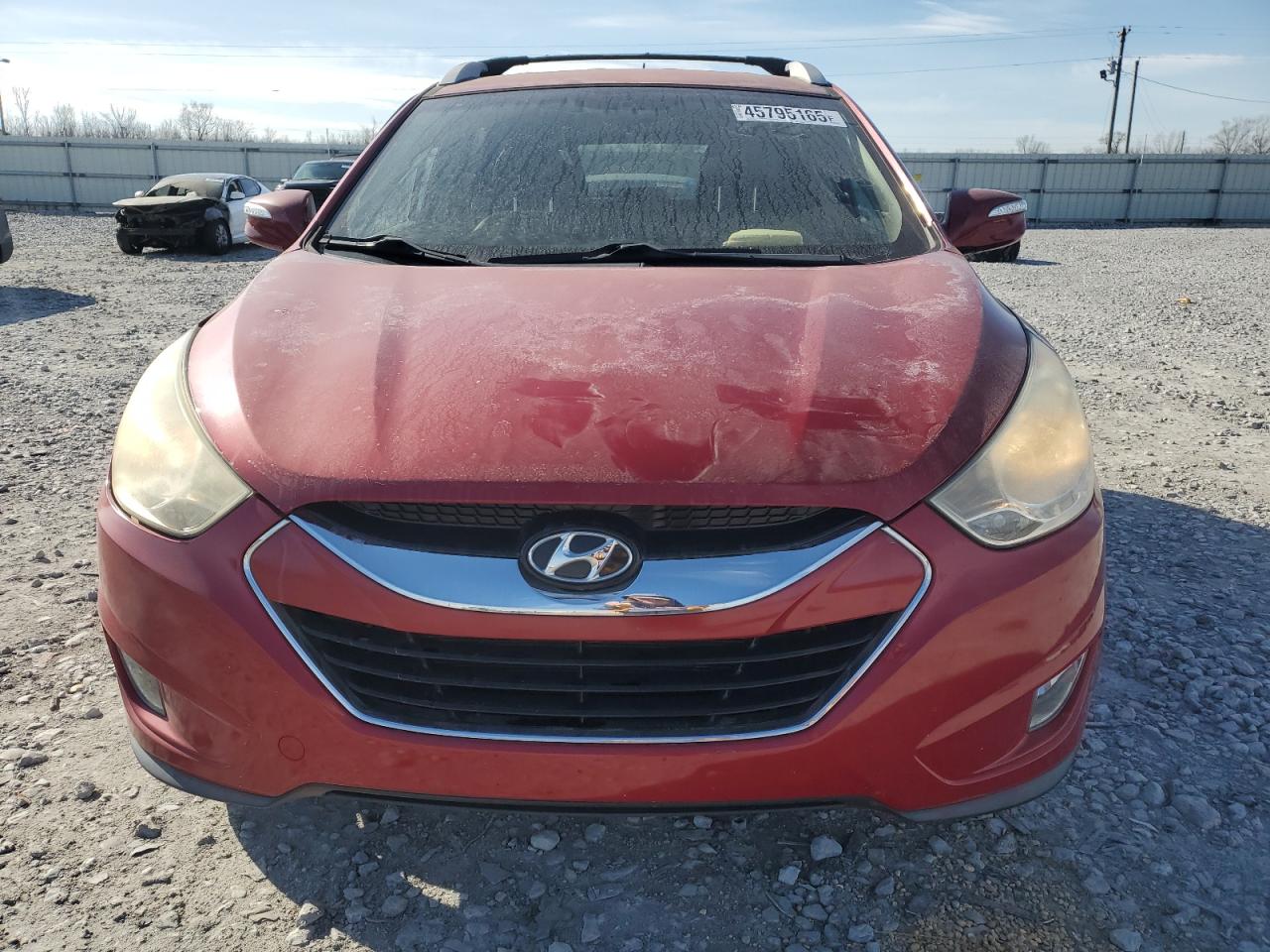2013 Hyundai Tucson VIN KM8JU3AC9DU596092 Copart auction photo, side / front end damage thumbnail 5