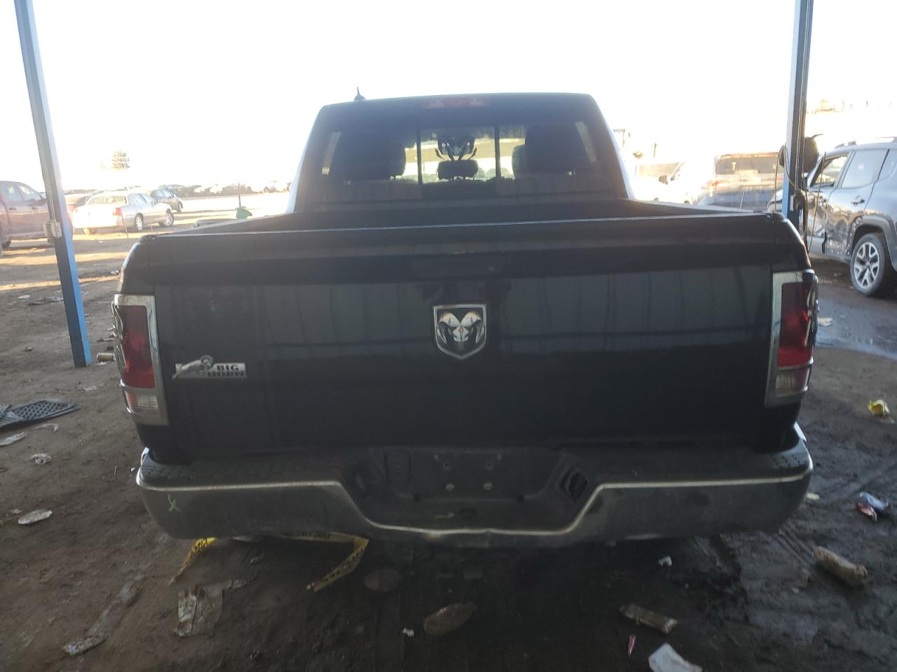 2014 RAM 1500 VIN 1C6RR7LG8ES442994 Copart auction photo, rear end damage thumbnail 6