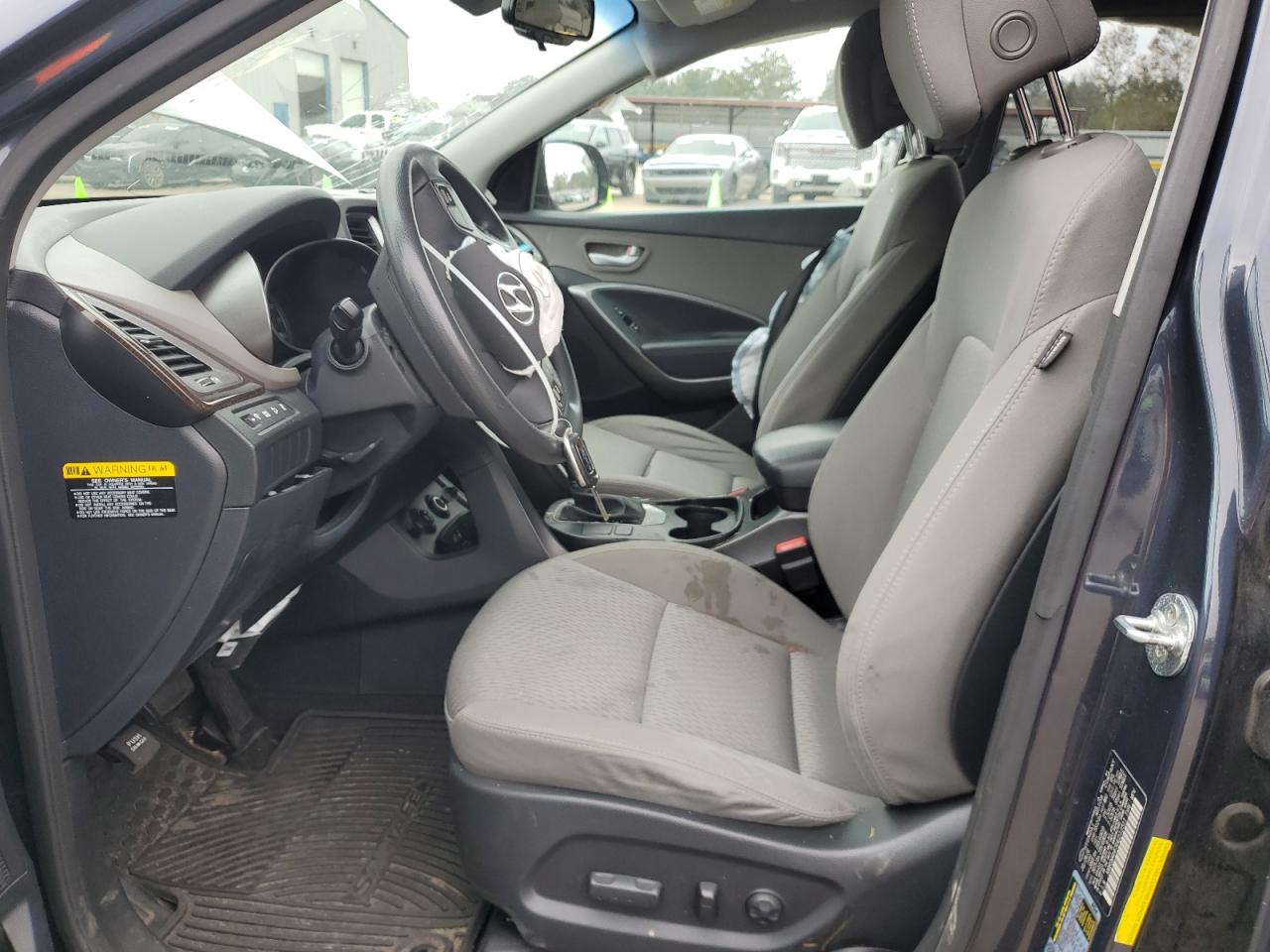 2017 Hyundai Santa Fe VIN KM8SM4HF5HU212311 Copart auction photo, side / front end damage thumbnail 7