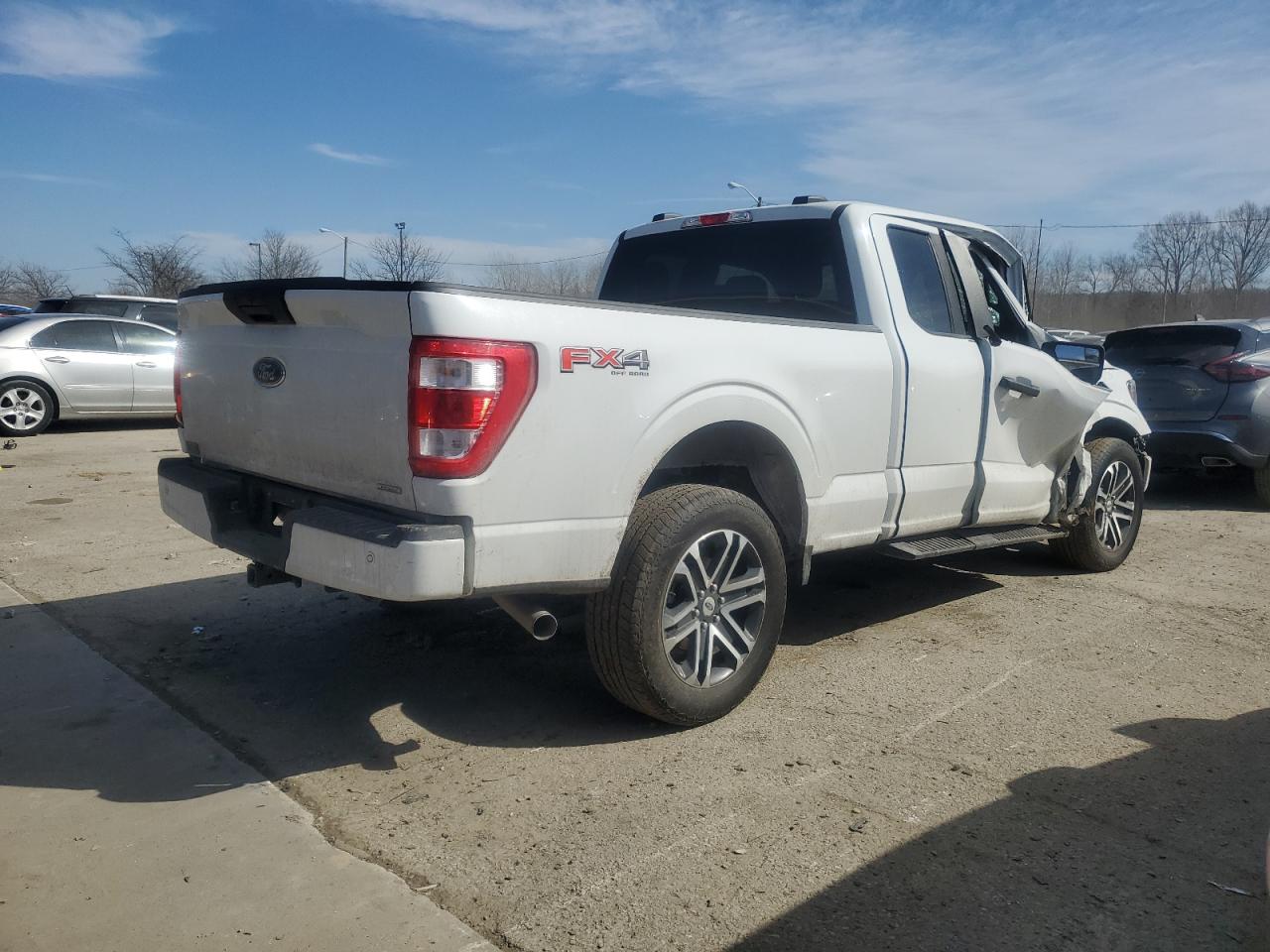 2023 Ford F-150 VIN 1FTEX1EP4PFA80438 Copart auction photo, front end / side damage thumbnail 3