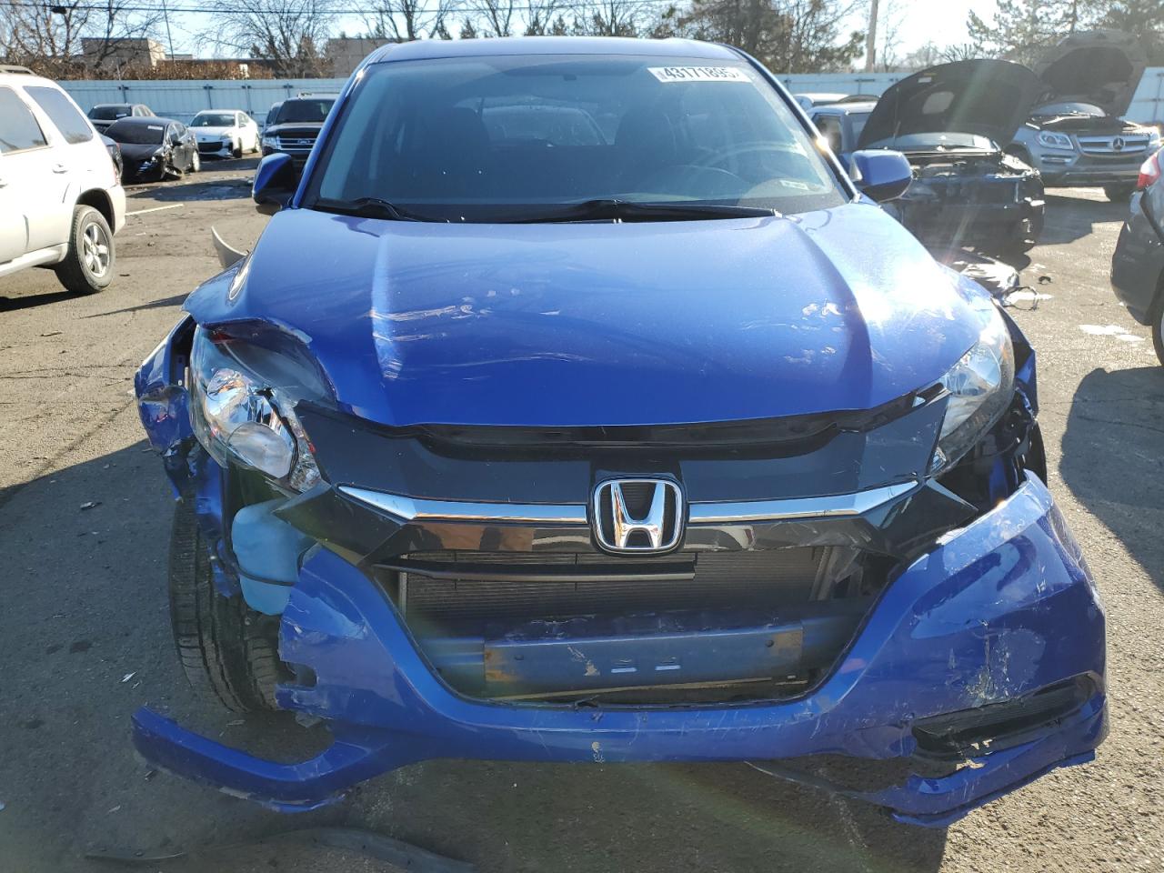 2018 Honda HR-V VIN 3CZRU6H38JG711370 Copart auction photo, front end damage thumbnail 5