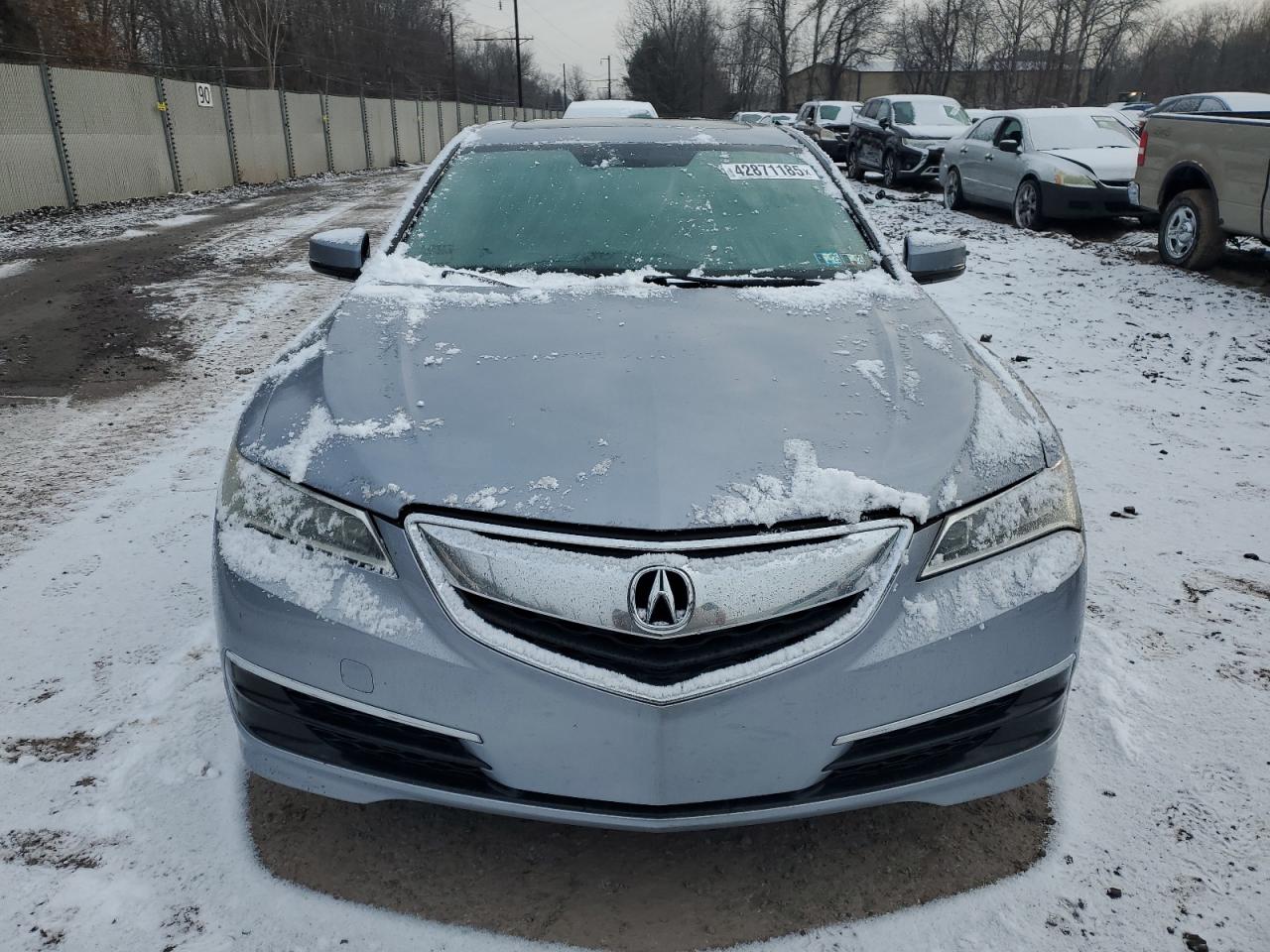 2015 Acura TLX VIN 19UUB1F50FA025389 Copart auction photo, rear end / side damage thumbnail 5
