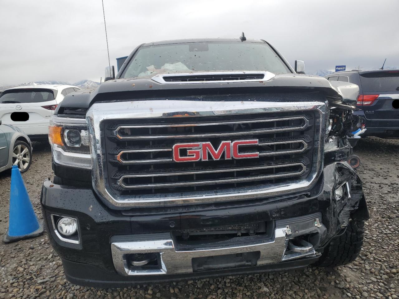 2019 GMC Sierra VIN 1GT12SEY1KF254082 Copart auction photo, front end damage thumbnail 5