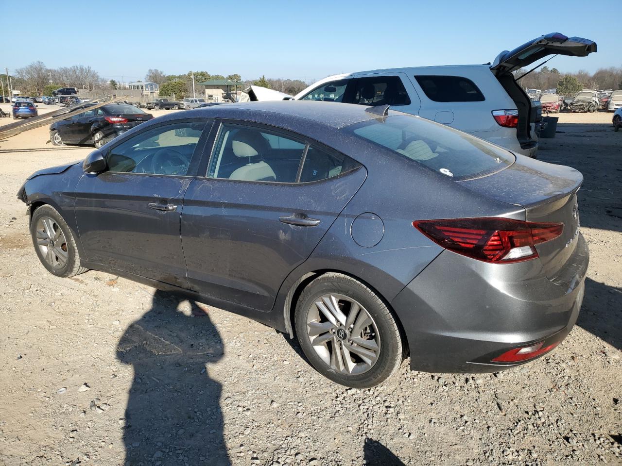 2019 Hyundai Elantra VIN 5NPD84LF0KH458452 Copart auction photo, front end / side damage thumbnail 2
