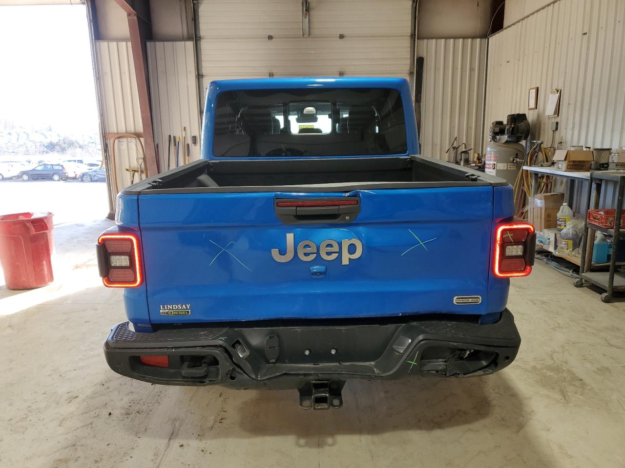 2021 Jeep Gladiator VIN 1C6JJTFM7ML591503 Copart auction photo, rear end damage thumbnail 6