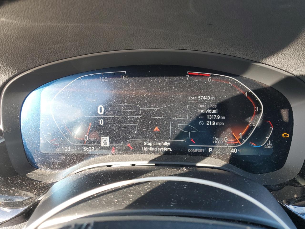 2020 BMW 5er VIN WBAJR7C09LCE07428 Copart auction photo, front end / minor dent/scratches damage thumbnail 9