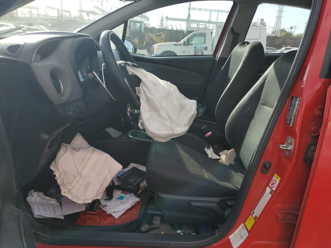 2015 Toyota Yaris VIN VNKKTUD36FA046129 Copart auction photo, all over damage thumbnail 7