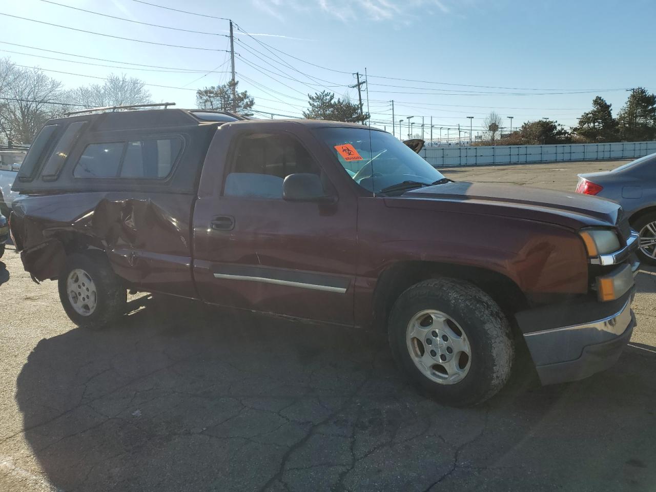2003 Chevrolet Silverado VIN 1GCEC14T73Z305275 Copart auction photo, all over damage thumbnail 4