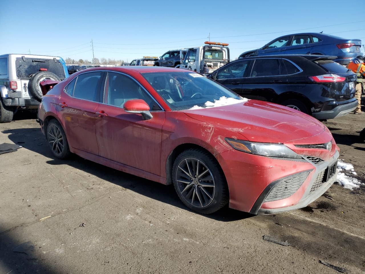 2021 Toyota Camry VIN 4T1T11AK6MU481415 Copart auction photo, side / rear end damage thumbnail 4