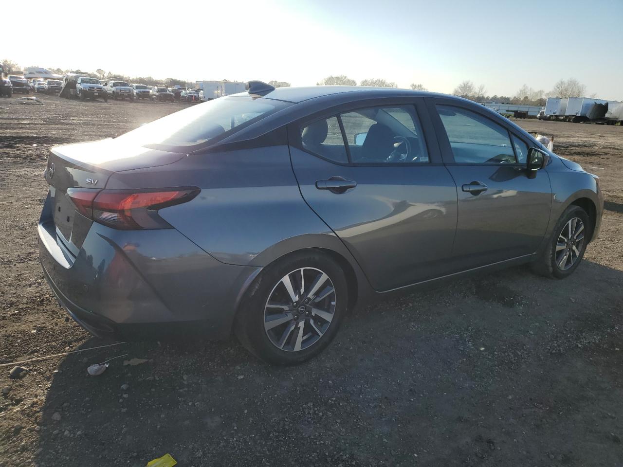 2023 Nissan Versa VIN 3N1CN8EV5PL859960 Copart auction photo, side / rear end damage thumbnail 3