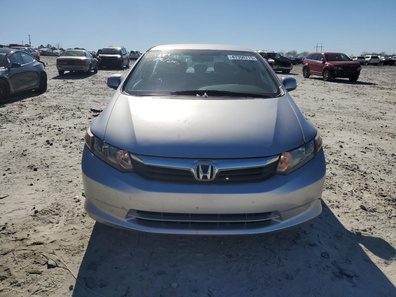 2012 Honda Civic VIN 19XFB2F57CE050389 Copart auction photo, rear end damage thumbnail 5