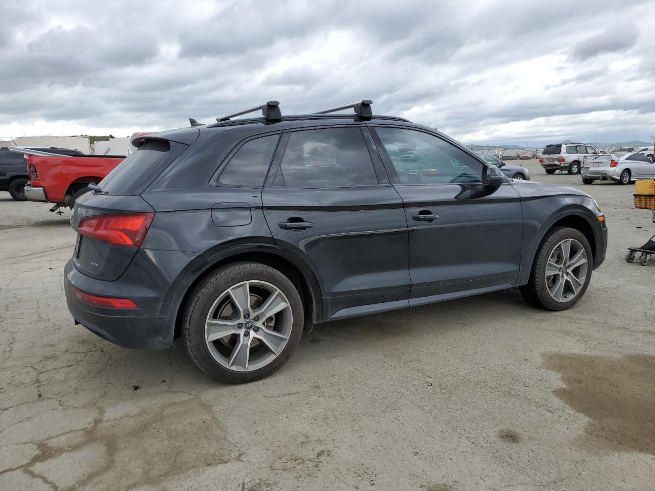 2019 Audi Q5 VIN WA1BNAFY0K2132416 Copart auction photo, side damage thumbnail 3
