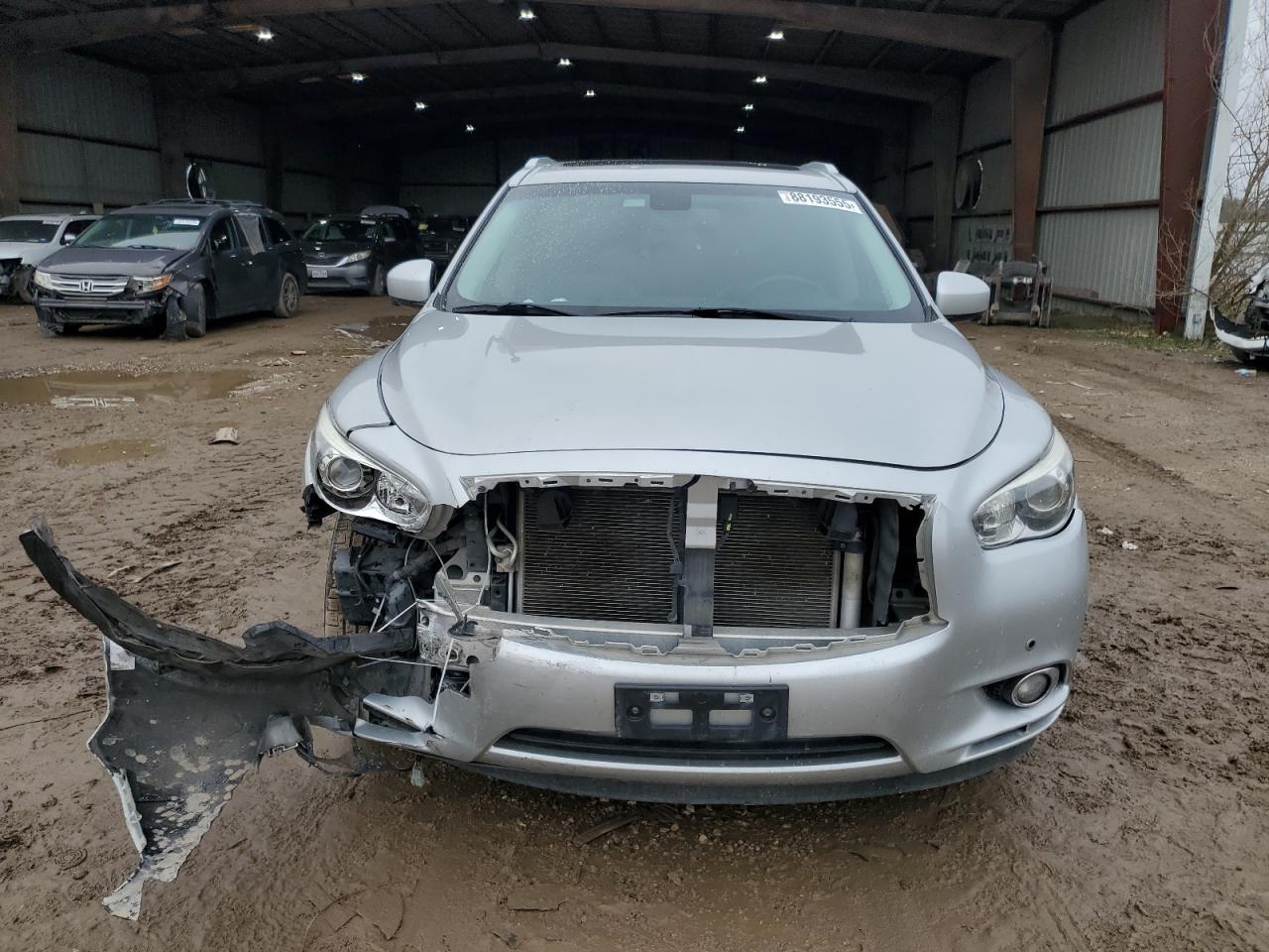 2015 Infiniti QX60 VIN 5N1AL0MN7FC551871 Copart auction photo, front end / minor dent/scratches damage thumbnail 5