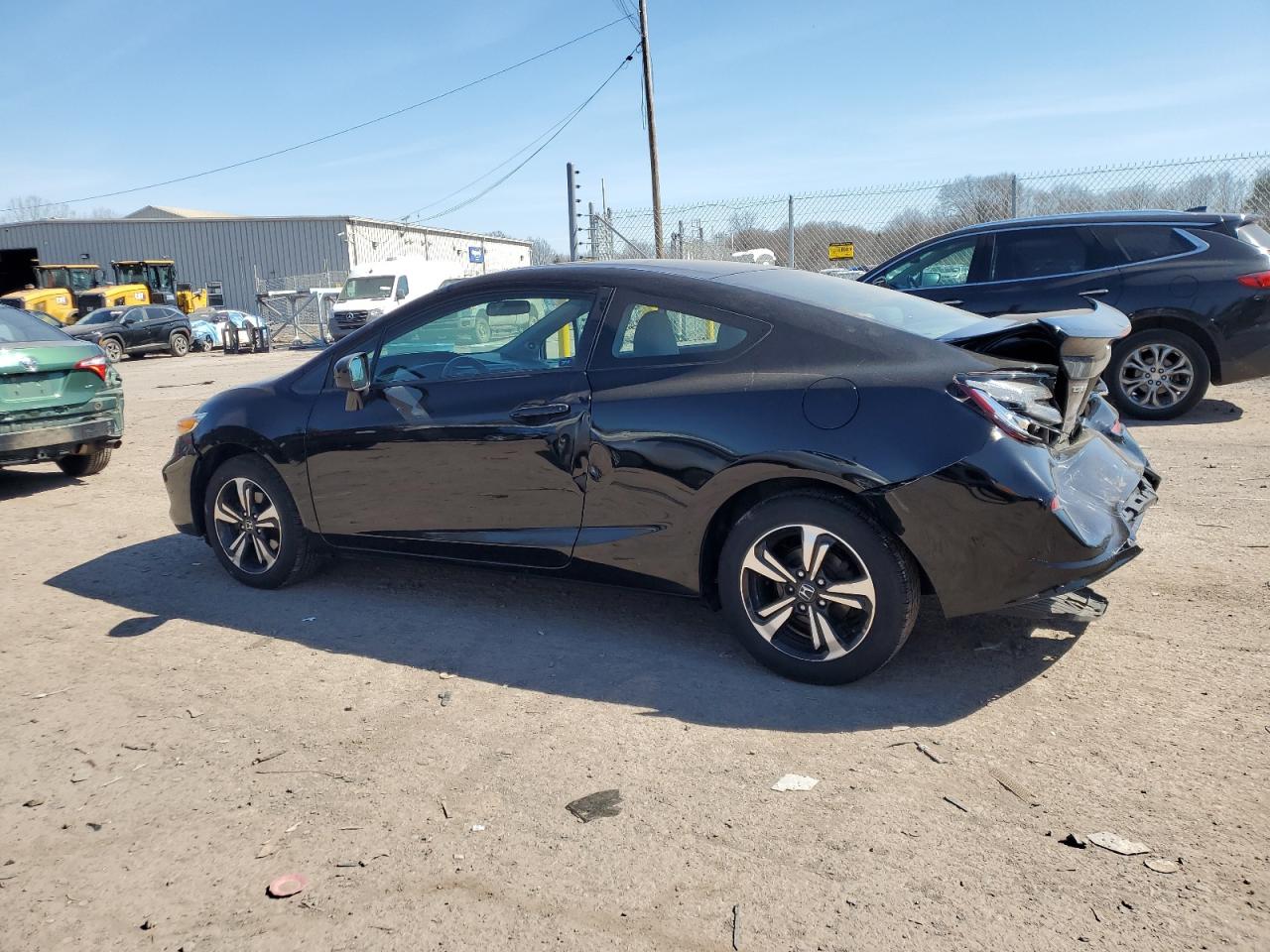 2015 Honda Civic VIN 2HGFG3B84FH530620 Copart auction photo, rear end damage thumbnail 2