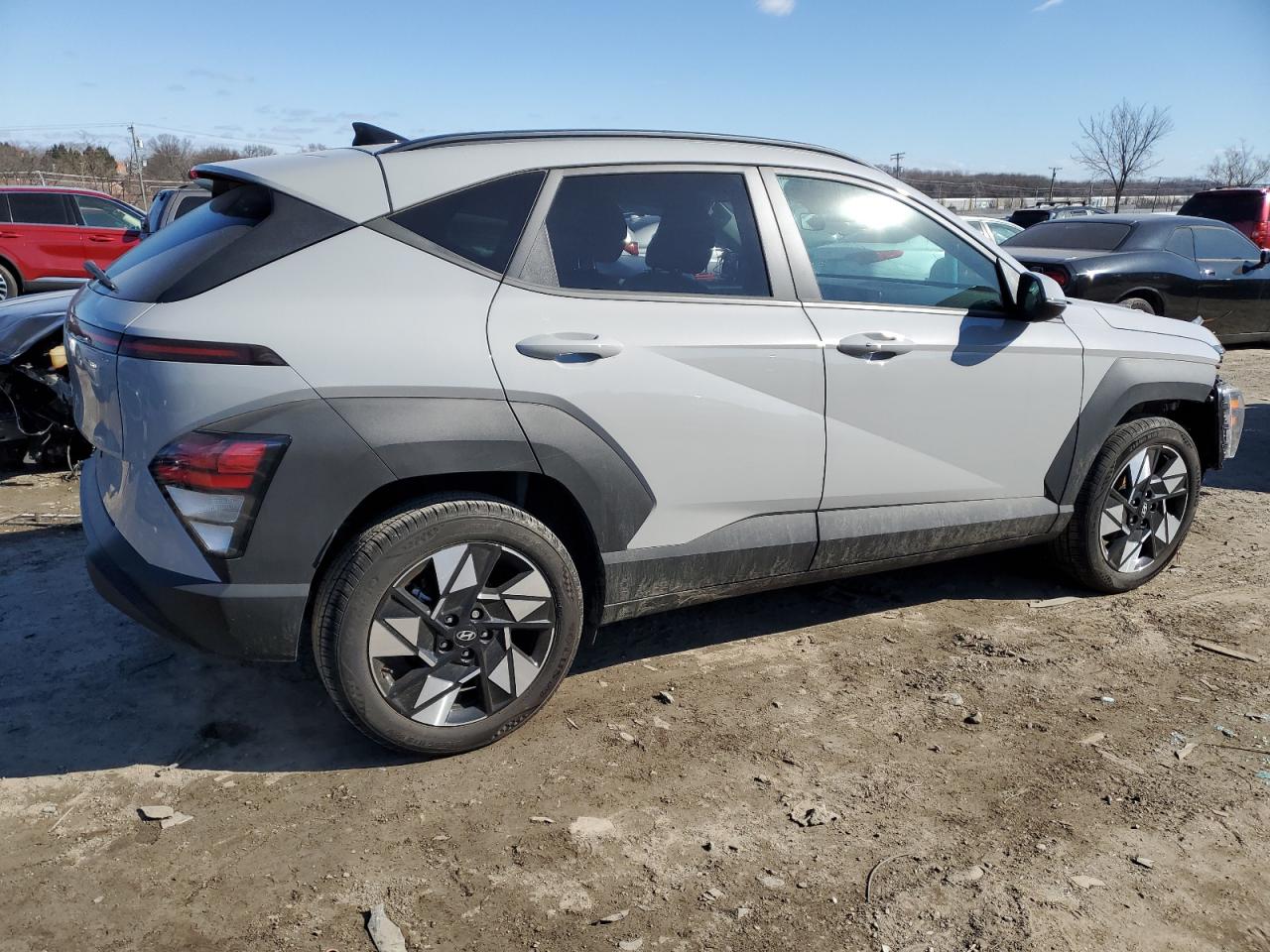 2024 Hyundai Kona VIN KM8HB3AB6RU065130 Copart auction photo, side / front end damage thumbnail 3