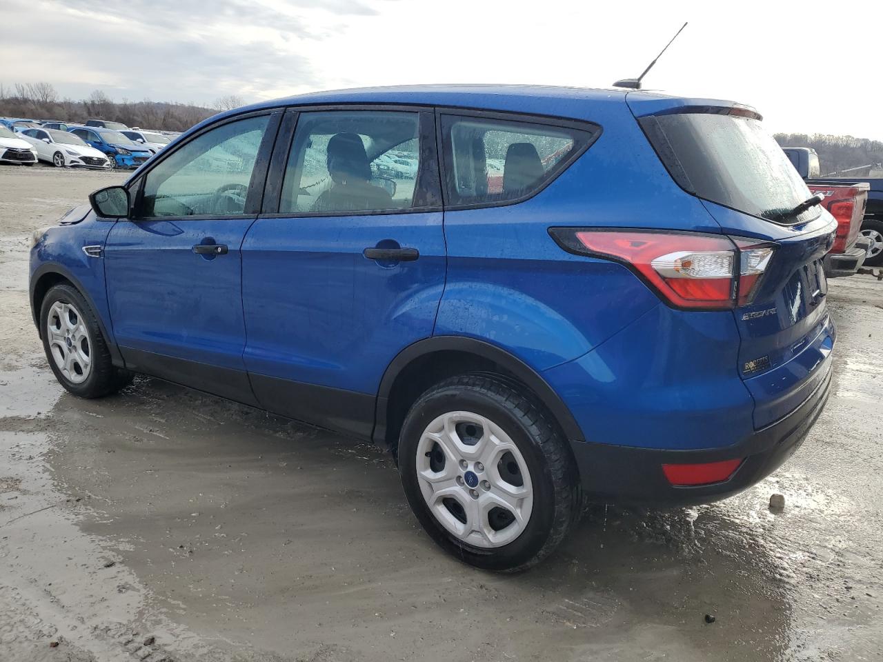 2018 Ford Escape VIN 1FMCU0F74JUB12313 Copart auction photo, front end damage thumbnail 2