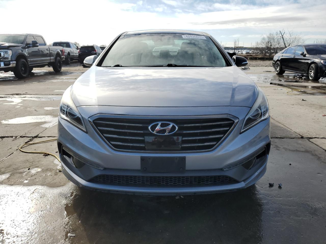2016 Hyundai Sonata VIN 5NPE34AF0GH299624 Copart auction photo, side / rear end damage thumbnail 5