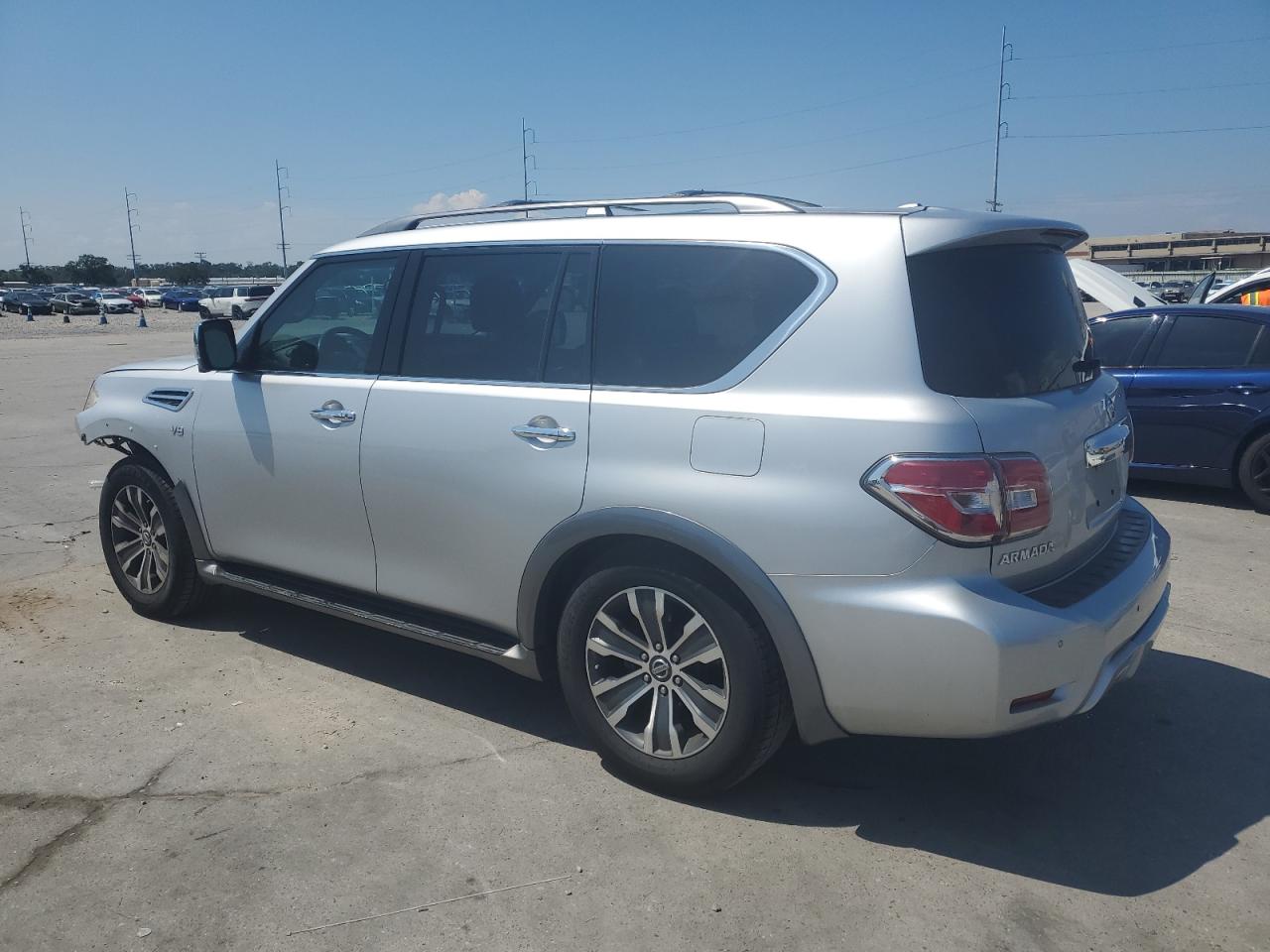 2017 Nissan Armada VIN JN8AY2ND9H9004211 Copart auction photo, front end / minor dent/scratches damage thumbnail 2