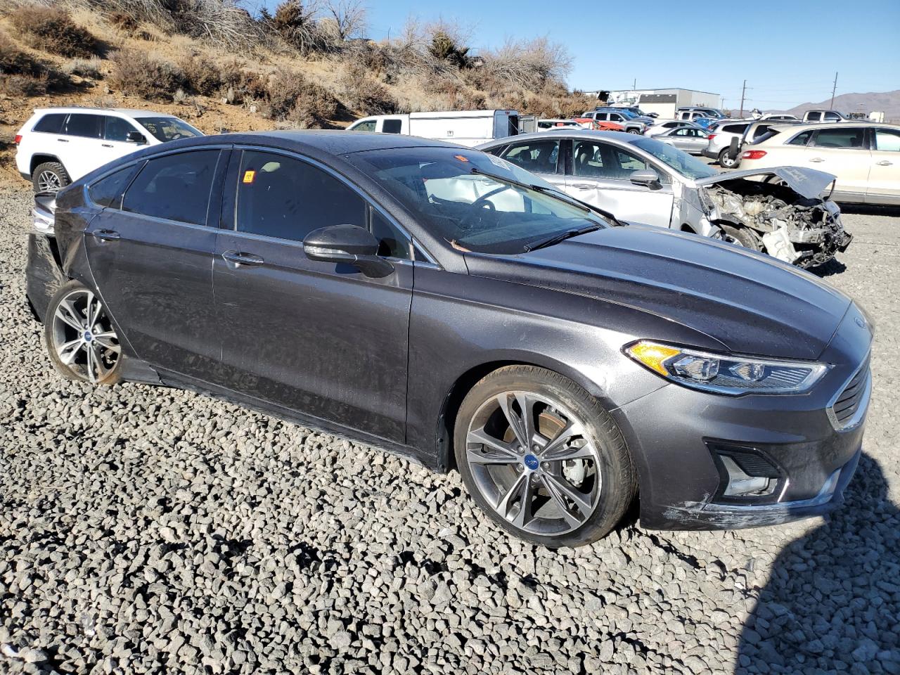2020 Ford Fusion VIN 3FA6P0D9XLR131204 Copart auction photo, all over damage thumbnail 4