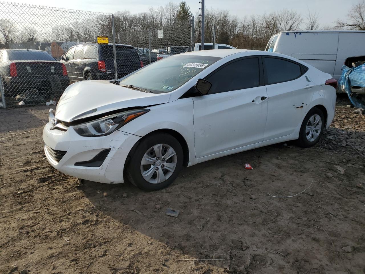 2016 Hyundai Elantra VIN 5NPDH4AE4GH711337