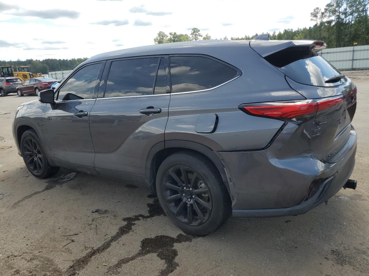 2021 Toyota Highlander VIN 5TDGZRAH9MS532413 Copart auction photo, water/flood / rear end damage thumbnail 2
