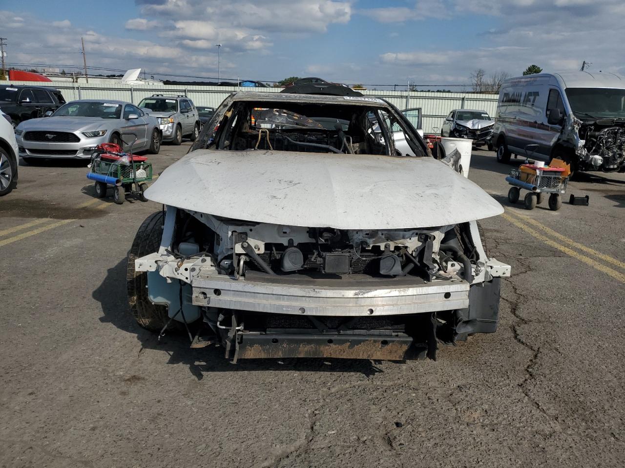 2018 Acura TLX VIN 19UUB3F60JA006161 Copart auction photo, burn - interior / burn damage thumbnail 5