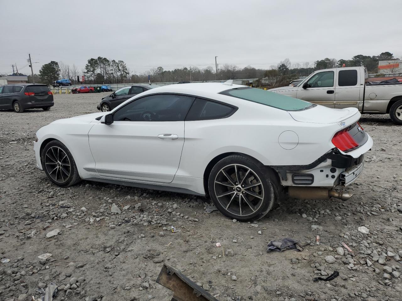 2020 Ford Mustang VIN 1FA6P8THXL5153634 Copart auction photo, rear end / side damage thumbnail 2