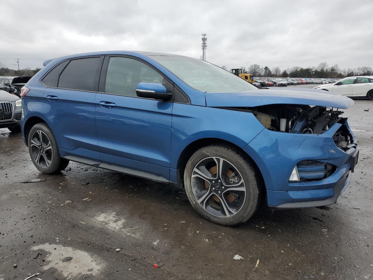 2019 Ford Edge VIN 2FMPK4AP0KBB94358 Copart auction photo, front end / side damage thumbnail 4