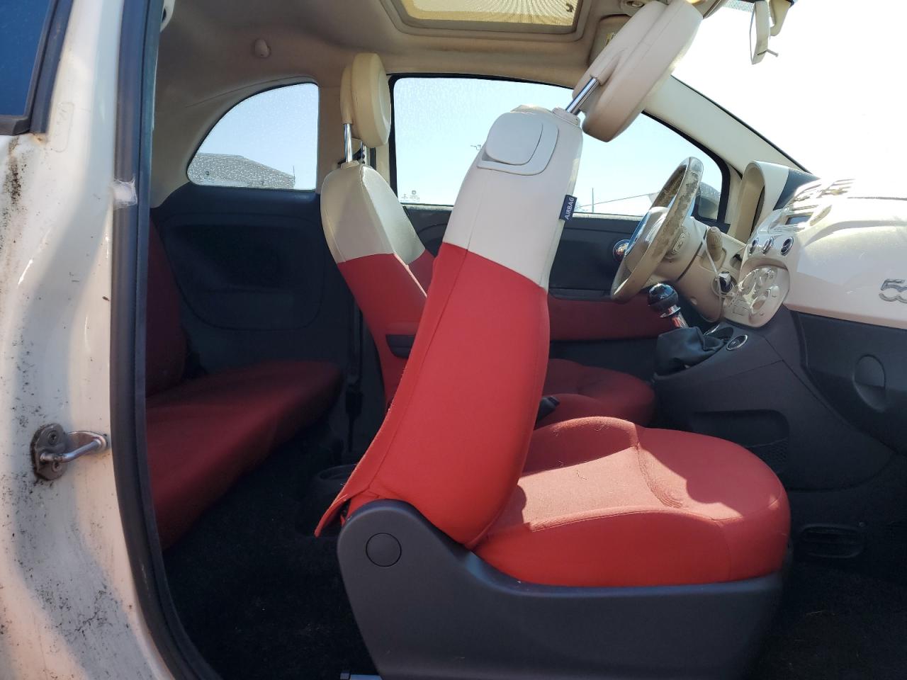 2012 Fiat 500 VIN 3C3CFFAR9CT379653 Copart auction photo, front end / rear end damage thumbnail 10