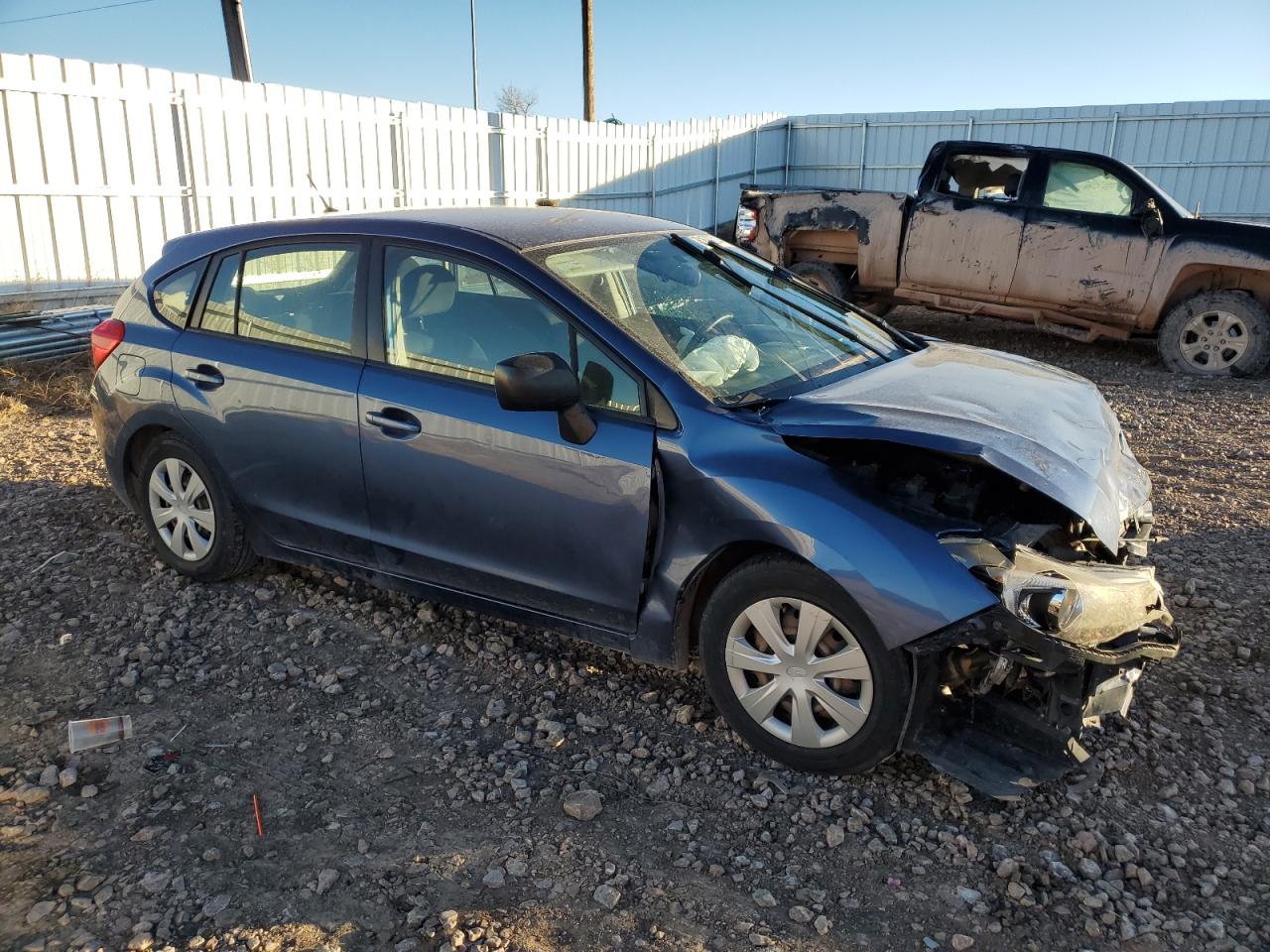 2012 Subaru Impreza VIN JF1GPAA63CH232669 Copart auction photo, front end / side damage thumbnail 4