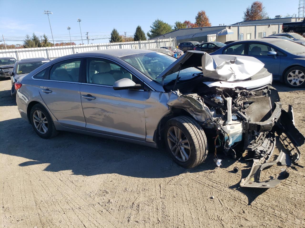 2015 Hyundai Sonata VIN 5NPE24AF0FH246276 Copart auction photo, all over / undercarriage damage thumbnail 4