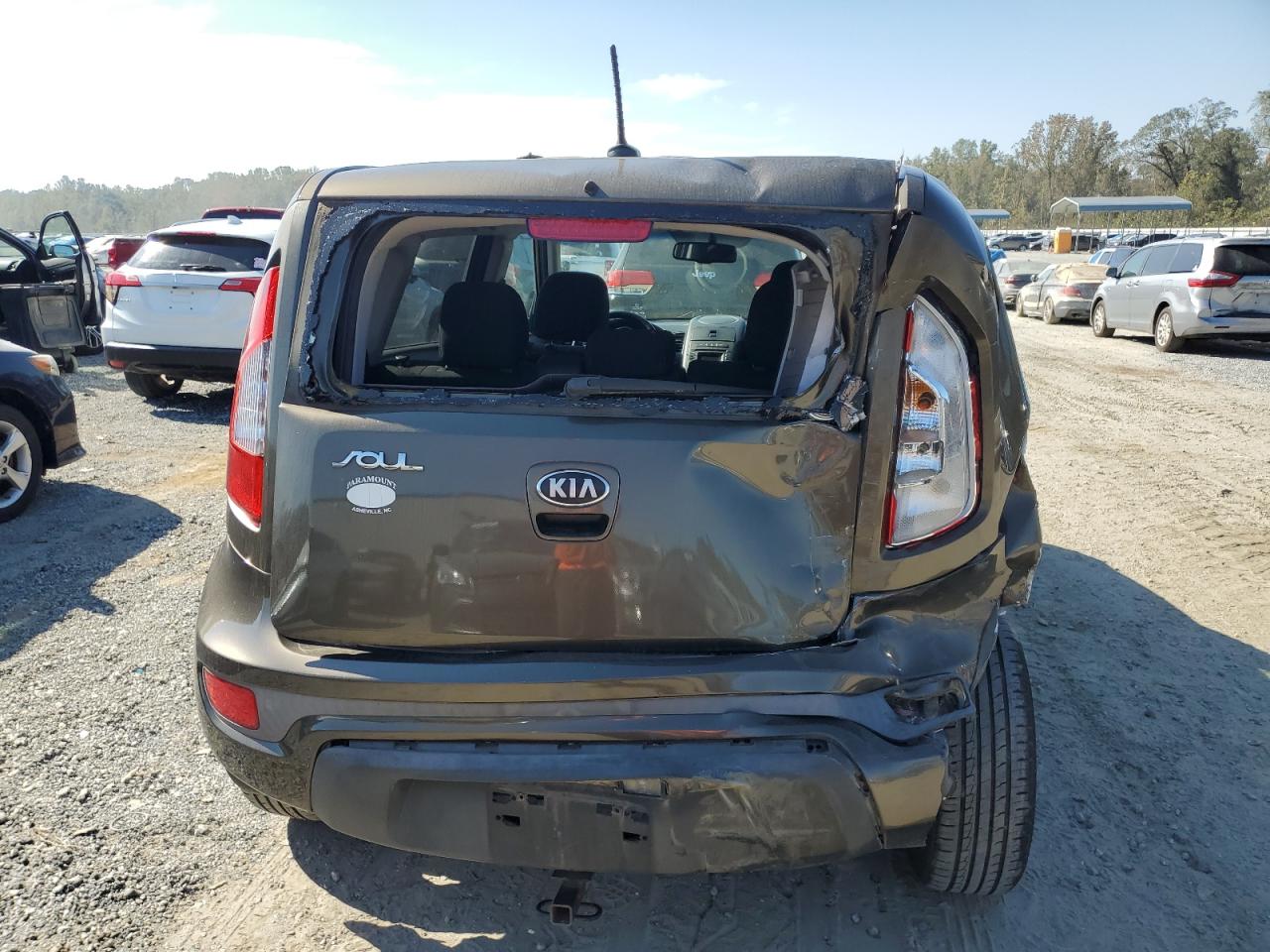 2013 KIA Soul VIN KNDJT2A6XD7539880 Copart auction photo, rear end / front end damage thumbnail 6