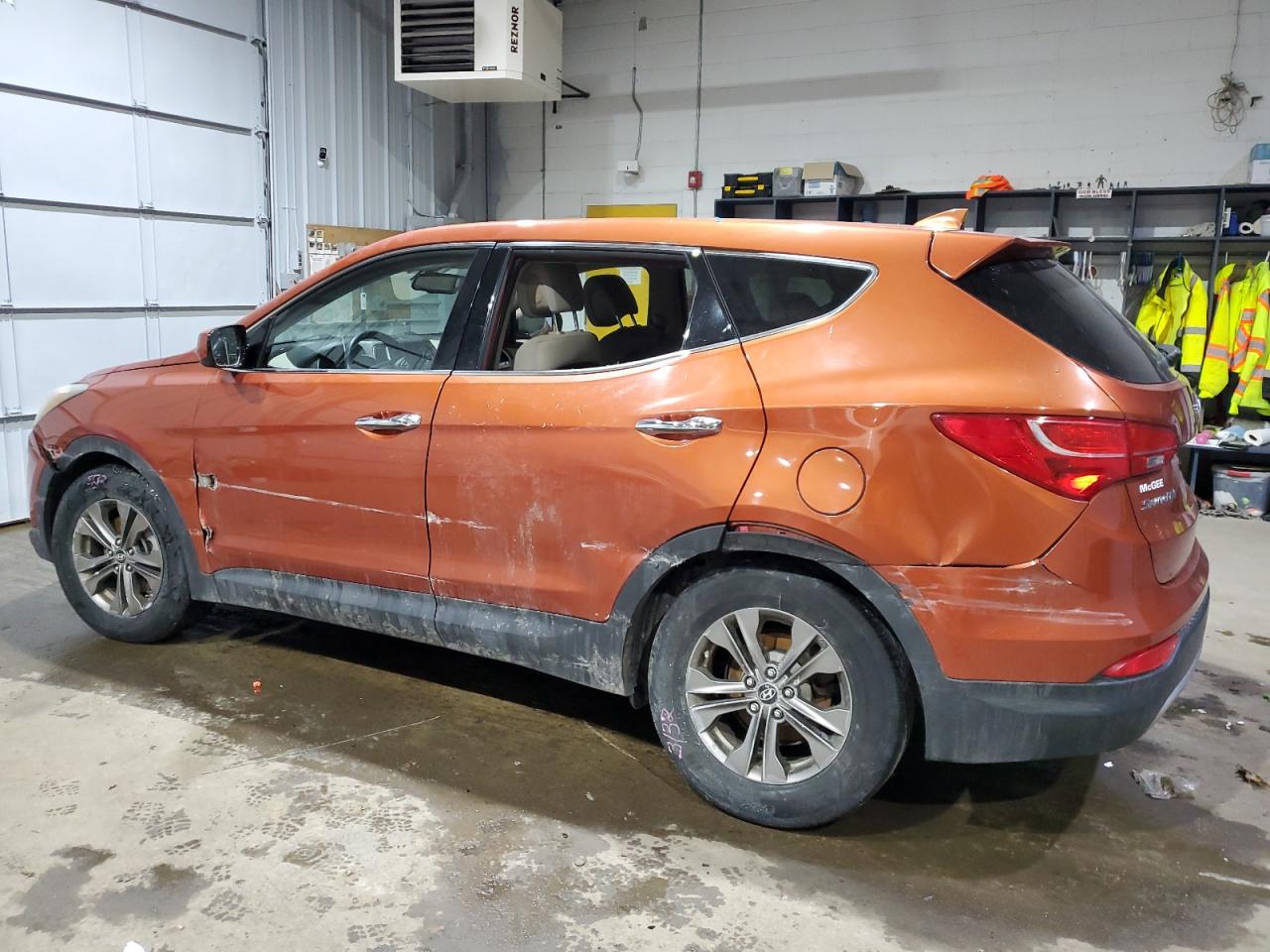 2013 Hyundai Santa Fe VIN 5XYZTDLB8DG056769 Copart auction photo, front end / side damage thumbnail 2