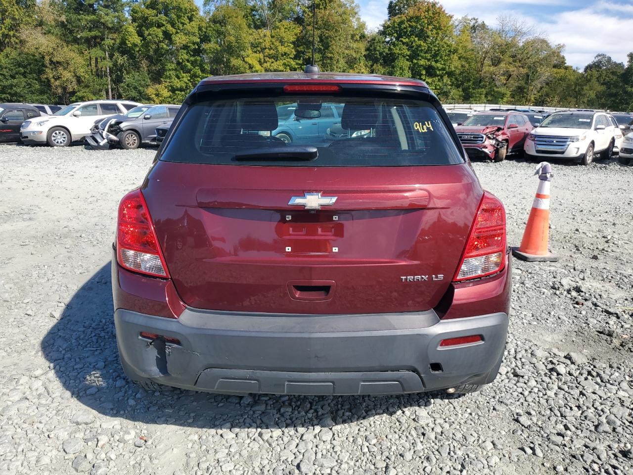 2016 Chevrolet Trax VIN 3GNCJKSB7GL258024 Copart auction photo, rear end / minor dent/scratches damage thumbnail 6