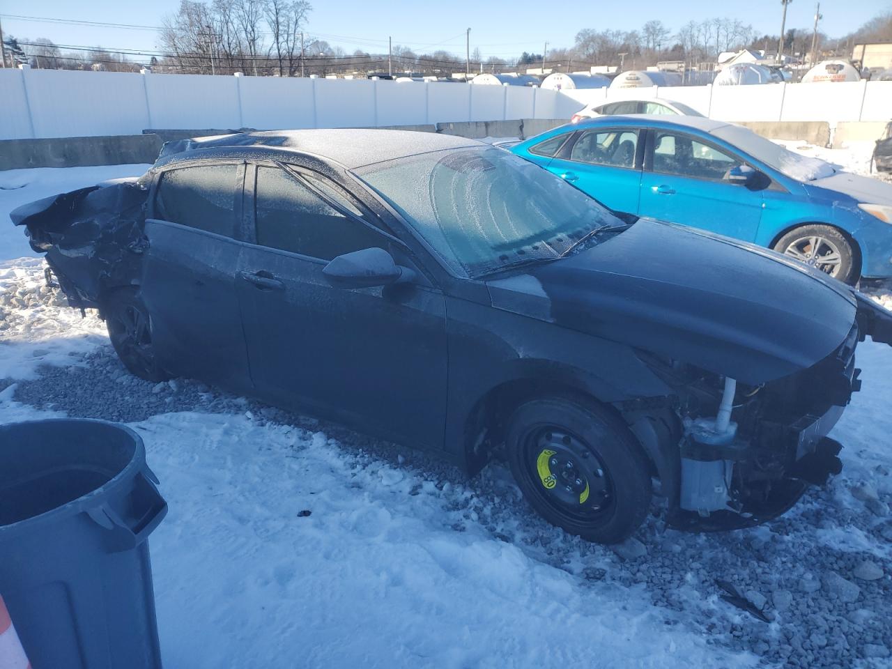 2022 Hyundai Elantra VIN KMHLM4AG0NU363740 Copart auction photo, all over / frame damage damage thumbnail 4