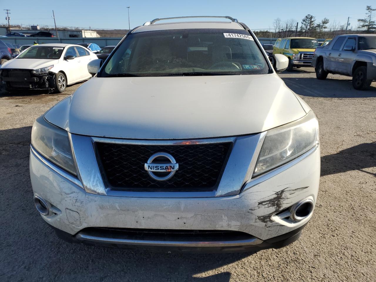2013 Nissan Pathfinder VIN 5N1AR2MM1DC625722 Copart auction photo, rear end / front end damage thumbnail 5
