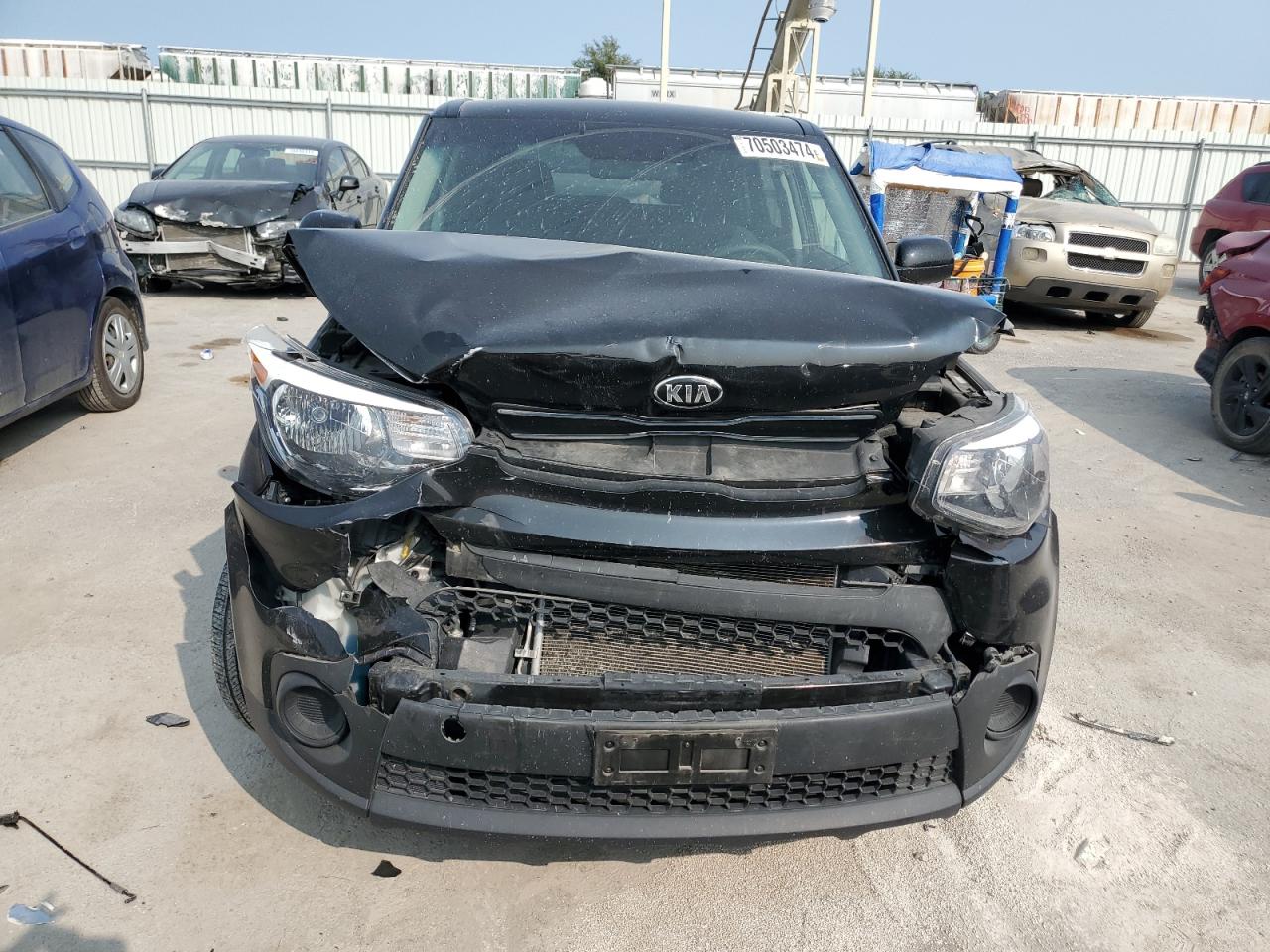 2019 KIA Soul VIN KNDJN2A22K7917968 Copart auction photo, front end damage thumbnail 5