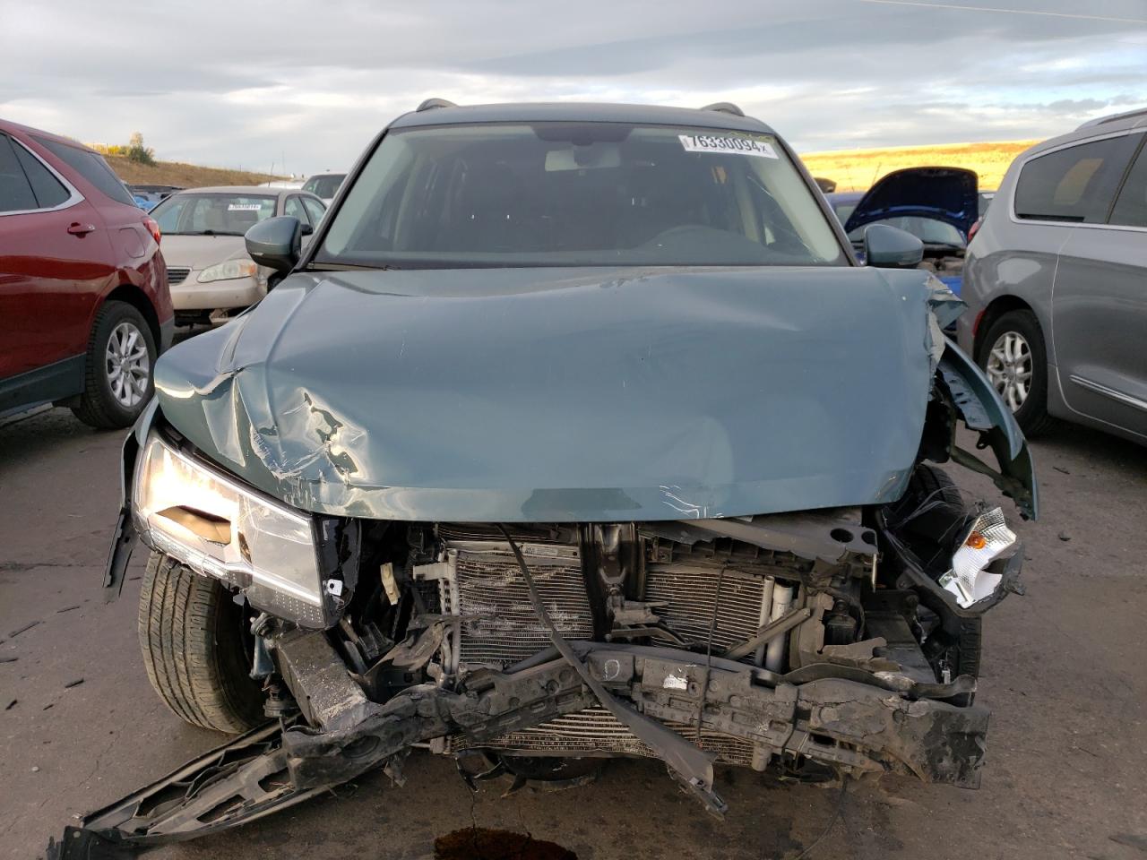 2020 Volkswagen Tiguan VIN 3VV2B7AX8LM128061 Copart auction photo, front end / undercarriage damage thumbnail 5