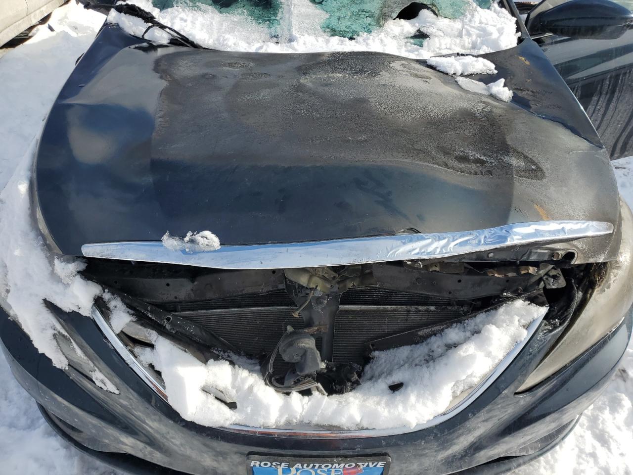 2013 Hyundai Sonata VIN 5NPEC4AC1DH606008 Copart auction photo, burn - engine damage thumbnail 12