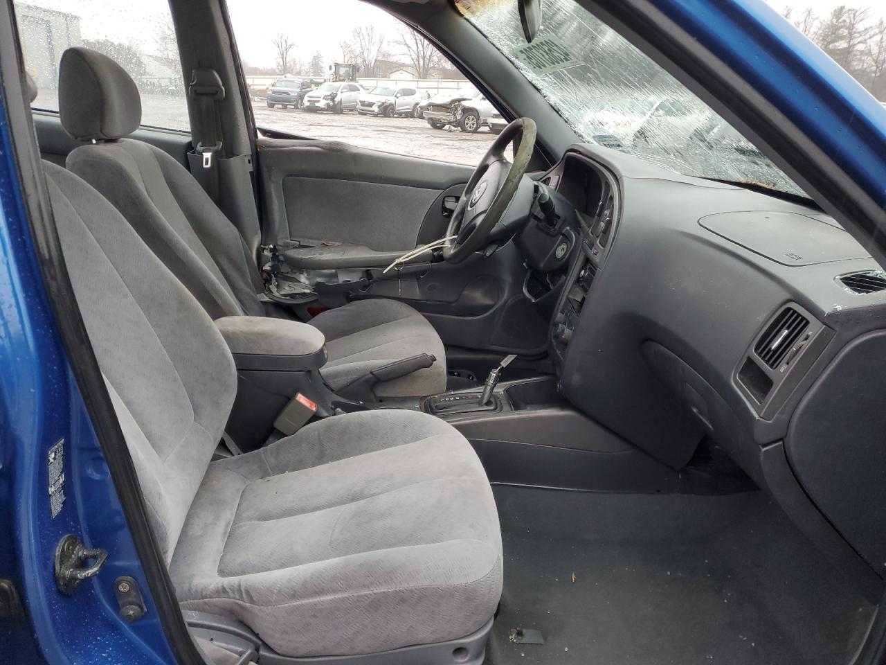 2006 Hyundai Elantra VIN KMHDN46D16U309722 Copart auction photo, side / front end damage thumbnail 7