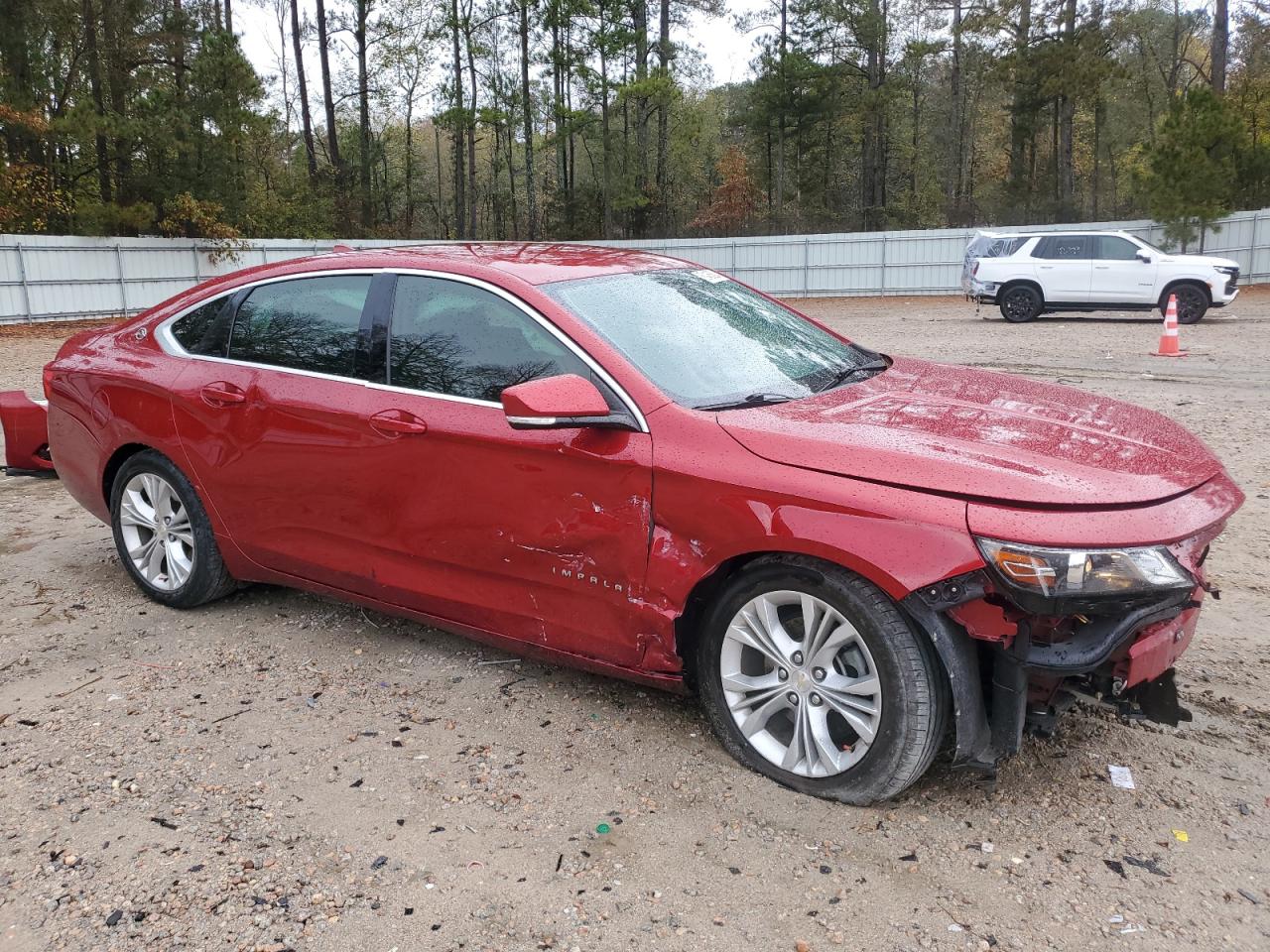 2014 Chevrolet Impala VIN 2G1115SLXE9118066 Copart auction photo, side / front end damage thumbnail 4