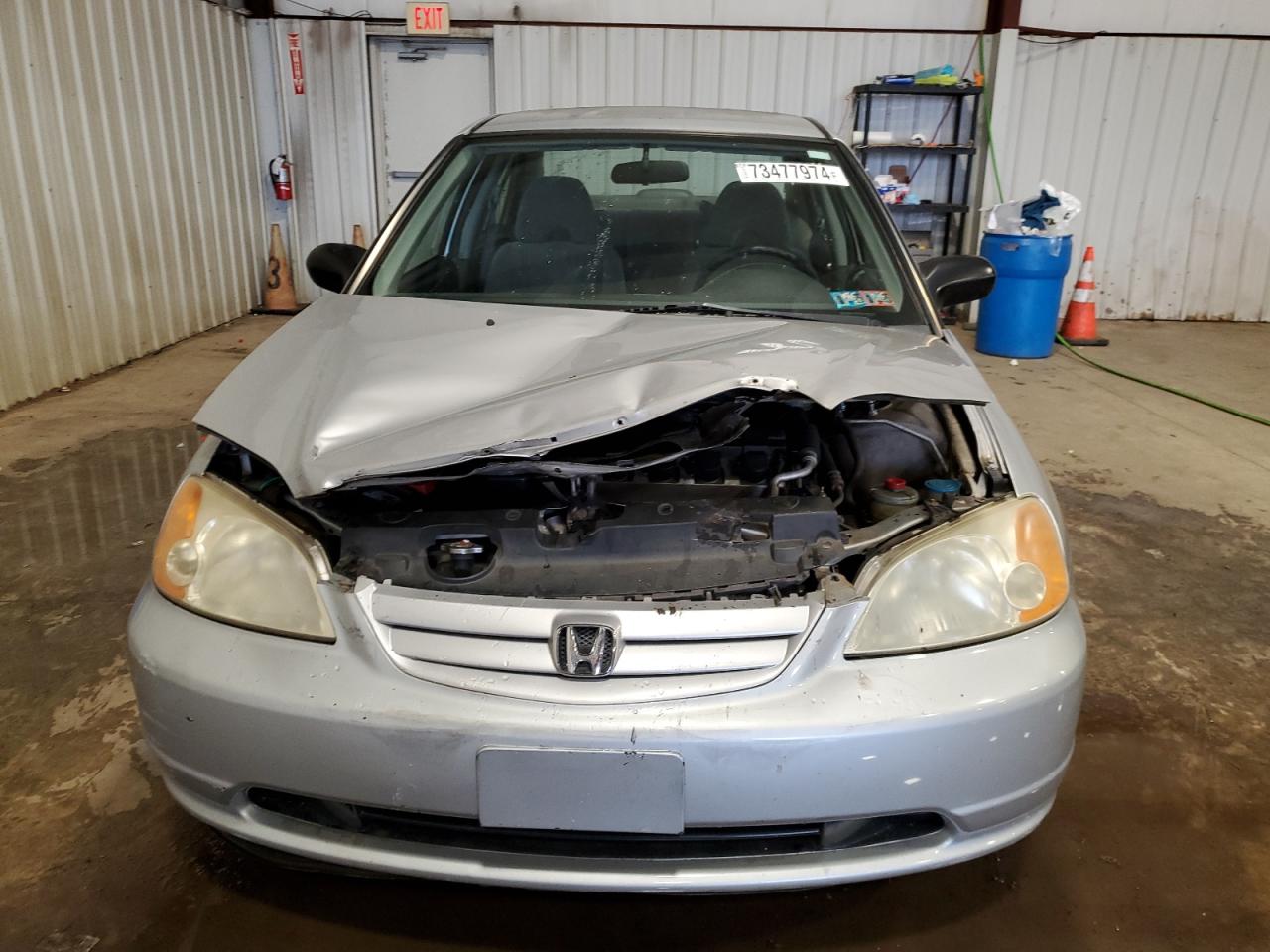 2003 Honda Civic VIN 2HGES16563H554346 Copart auction photo, front end / rear end damage thumbnail 5