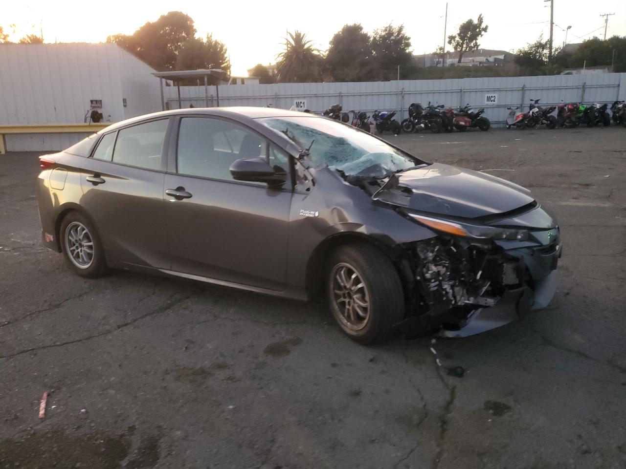 2017 Toyota Prius VIN JTDKARFP7H3018116 Copart auction photo, all over / rear end damage thumbnail 4