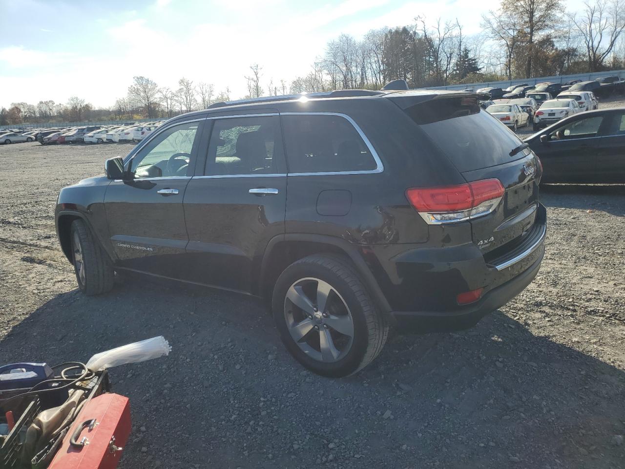 2015 Jeep Grand Cherokee VIN 1C4RJFBG3FC608779 Copart auction photo, top/roof damage thumbnail 2