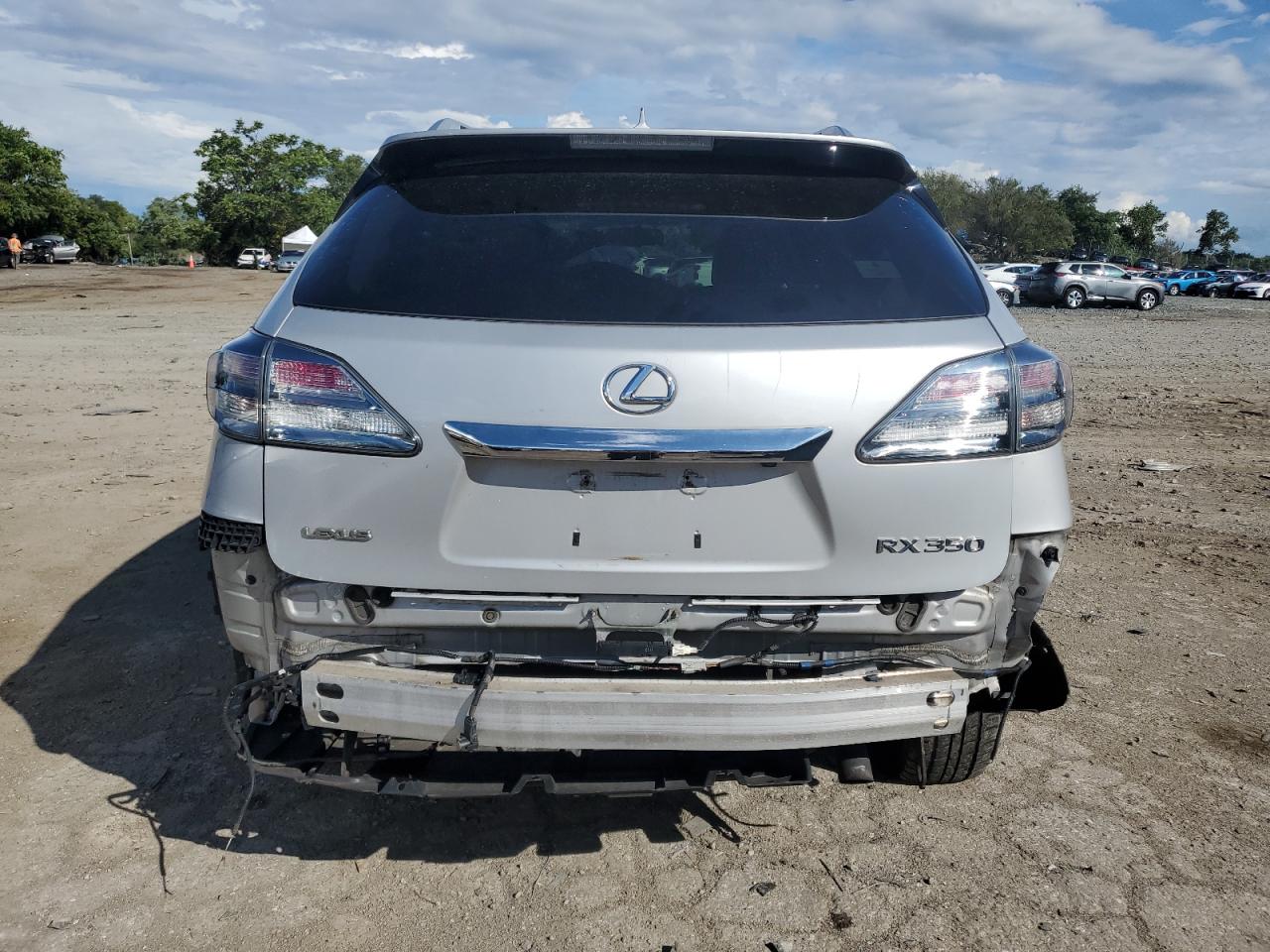 2012 Lexus RX VIN 2T2BK1BAXCC129660 Copart auction photo, rear end / side damage thumbnail 6