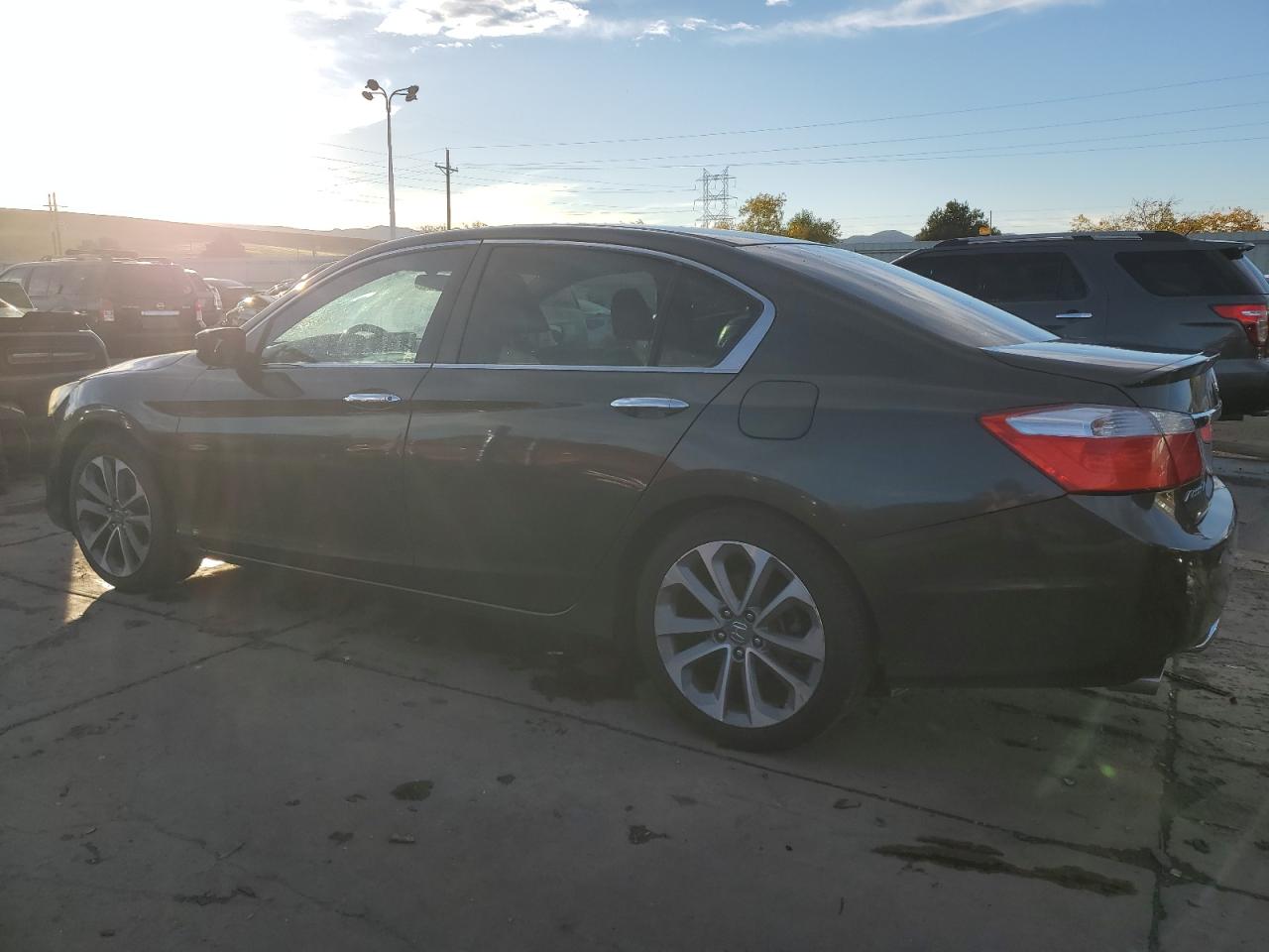 2014 Honda Accord VIN 1HGCR2F55EA019583 Copart auction photo, front end / hail damage thumbnail 2