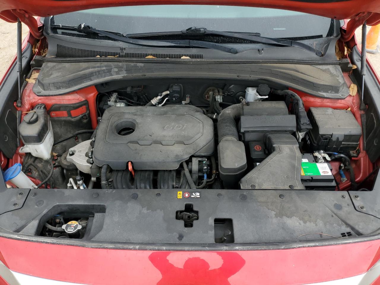 2020 Hyundai Santa Fe VIN 5NMS3CAD6LH202977 Copart auction photo, side / front end damage thumbnail 12