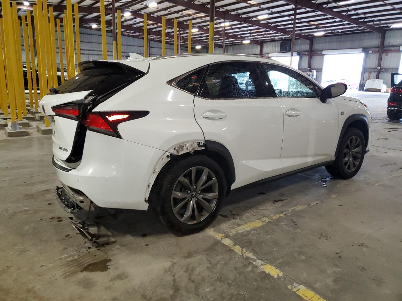 2019 Lexus NX VIN JTJYARBZ0K2141624 Copart auction photo, rear end / side damage thumbnail 3